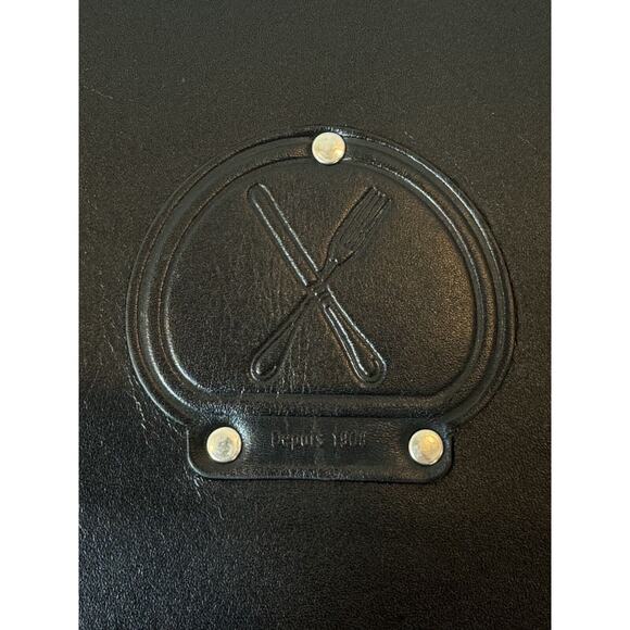 Le Cornue 1908 Document Portfolio Folder Brown Leather Recipe Menu Holder - Picture 3 of 16